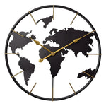 Elegant 60x60 cm wrought iron wall clock